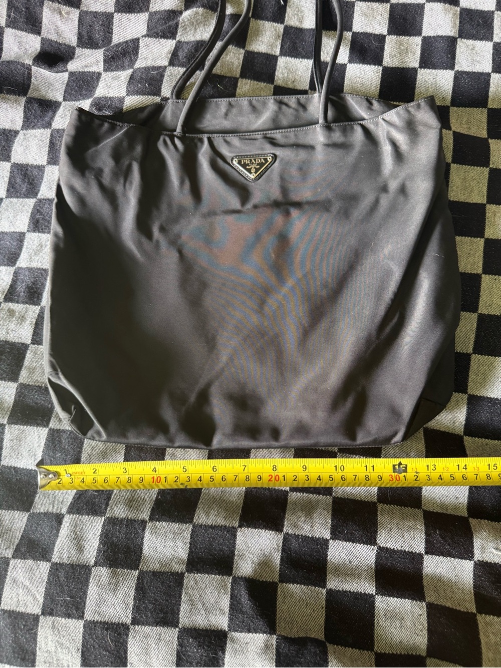 Mint Y2K Prada Tessuto Black Tote - Picture 4 of 12